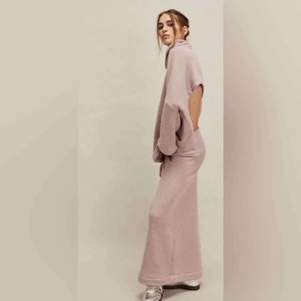 NWOT Free People Milley Dusty Himalayan Sweater & Skirt Reversible Set-MSRP $148
